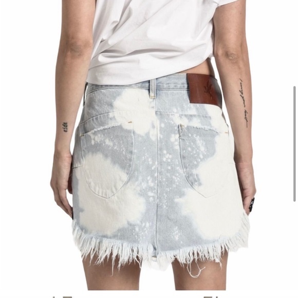 NWOT One Teaspoon Sea Drifter Vanguard Denim Skirt - Picture 3 of 11